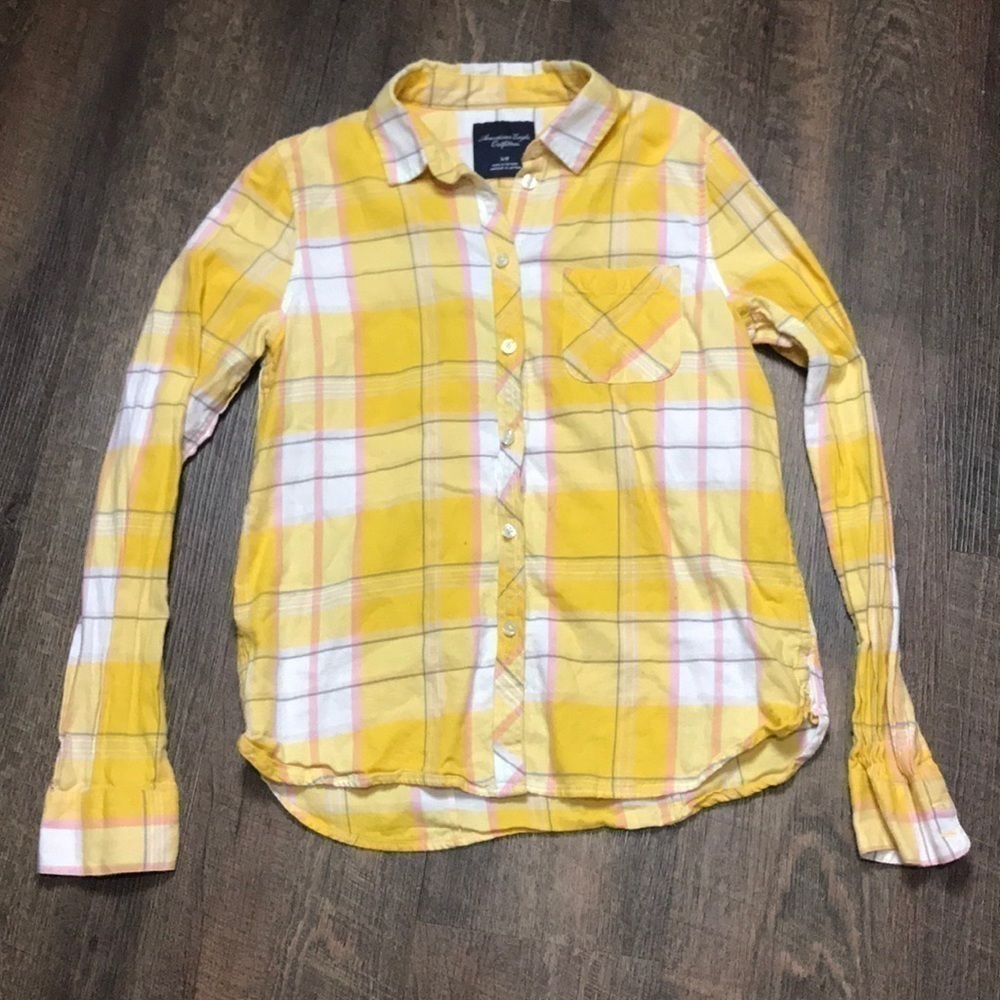 American Eagle Button Up Tee